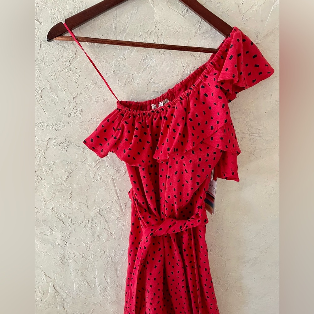 Red Half shoulder Billabong Dress